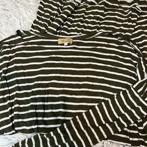 Striped piko dress